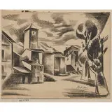 Jan Matulka, Italian Town, 1929