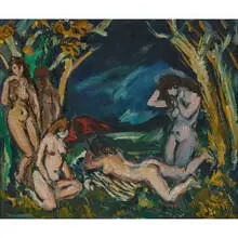 Homage to Paul Cézanne (Nudes) by Elmyr de Hory, sold Jun 2022