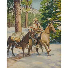 Tim Solliday, Through the Snow (The Mountainman), 1983