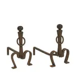 Benedict Art Studio, andirons, variation of #572