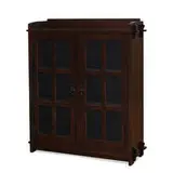 small two-door bookcase, #523 by Gustav Stickley, sold Jun 2022