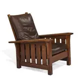 drop-arm Morris chair, #369 by Gustav Stickley, sold Jun 2022