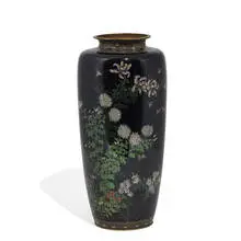 cloisonné vase by Hayashi Tanigoro, sold Jun 2022