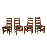 set of dining chairs, four, #381 1/2 by Stickley Brothers, sold Jun 2022