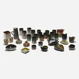 Eugene Deutch, tableware collection, 1944-53, glazed earthenware