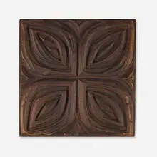 Evelyn and Jerome Ackerman, panel, c. 1965, carved pine