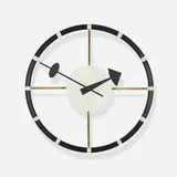 Steering Wheel clock, model 4756 by George Nelson & Associates, 1949, enameled steel and aluminum, tape, sold Sep 2020