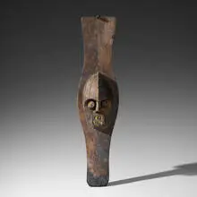Ijo artist, Owuamapu (water spirit) headdress, carved and painted wood