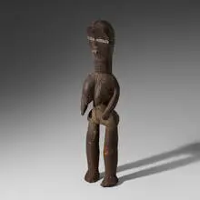 Dan, Lu Me figure, carved wood, aluminum