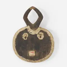 Baule, Kple kple mask, carved and painted wood