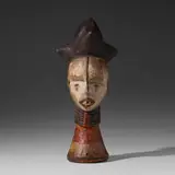 Idoma artist, Oglinye Society headcrest, carved and painted wood