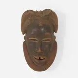 Guro artist, Gu mask, carved and painted wood