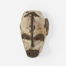 Igbo, mask, carved and painted wood