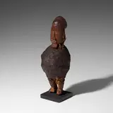 Teke, Butti fetish, carved wood, mud, feathers, cloth, straw