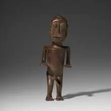 West African, figure, brass