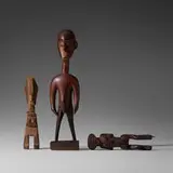 African, collection of three figures