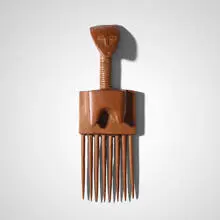 Asante, comb, carved wood