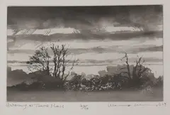 Untitled by Norman Ackroyd, 2019 etching and aquatint, sold Oct 2021