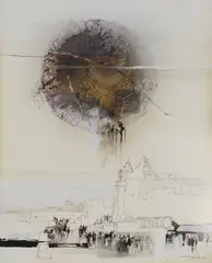 Emvin Cremona, Untitled, mixed media on paper 63 x 50cm .