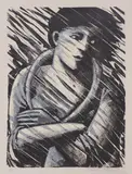 Anita Klein, Untitled, Anita Klein (b.1960) 'The Storm' lithograph in colours