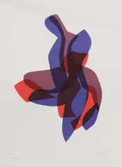 Helaine Blumenfeld, Untitled, b.1942) 'Tango II' lithograph in colours