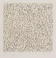 Untitled by Yūko Shiraishi, 1985 etching in colours, sold Oct 2021