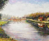 Hughes Claude Pissarro, Moret sur le Loing