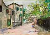 Maurice Utrillo, Rue Saint Vincent à Montmartre (No. 28 167)