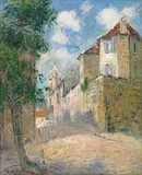 Gustave Loiseau, La vue de la cour à Pontoise