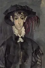 Boy in Black by Álvaro Delgado Ramos, oil on canvas, sold May 2007