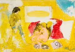 Vértes Marcell, Les peintres temoins de la temps, oil on canvas