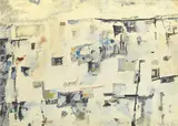 Untitled by Maria Helena Vieira da Silva, 1958, oil on canvas (burlap), sold May 2007
