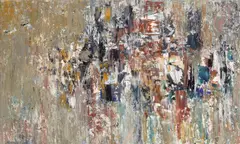 Jacques Germain, Composition, 1964, oil on canvas