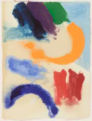 Friedel Dzubas, Untitled, 1987, gouache on handmade paper