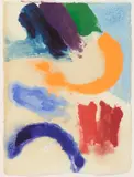 Friedel Dzubas, Untitled, 1987, gouache on handmade paper