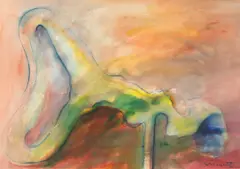 Untitled (Abstract) by Rómulo Macciò, watercolor on paper, offered May 2007