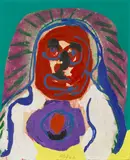 Karel Appel, Untitled, acrylic on paper laid on board
