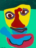 Karel Appel, Smile Again, 1969, acrylic on paper