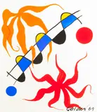 Oscillations by Alexander Calder, 1969, gouache on paper, sold May 2007