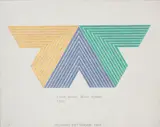 Frank Stella (Set #6), 1966; Frank Stella Slieve More 1964, 1965; Frank Stella Black Adder 1965, 1965 (3) by Richard Pettibone, first acrylic on canvas; second and third synthetic polymer and silkscreen on canvas, sold May 2007