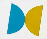 Alan Reynolds, Dialogue, 1972, emulsion paint over two coats primer and sealer on panel