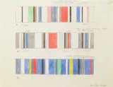Herbert Bayer, Untitled (Color Study), 1978, color pencil on graph paper