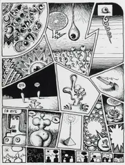 Robert Crumb, Abstract Expressionist Ultra Super Modernist Comics, 1967 (3), pen and ink on paper