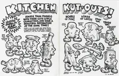 Kitchen Kut-Outs by Robert Crumb, 1967, pen and ink on paper, sold May 2007