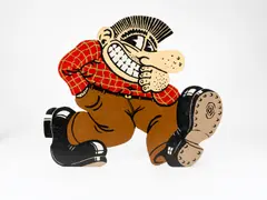 Robert Crumb, Mr. Snoid, 1972, commercial enamel paint with brush on wood