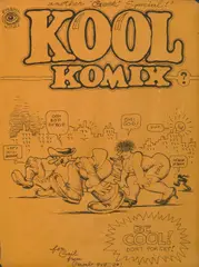 Kool Mix by Robert Crumb, ink on brown woven paper, offered May 2007