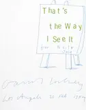 David Hockney R.A., That's the Way I See It, 1994, ink on paper with printed text