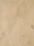 Wifredo Lam, Femme, 1941, ink and graphite on paper