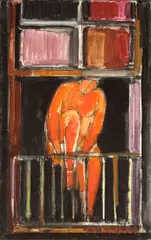 Manfred Schwartz, The Window, 1953, oil on canvas