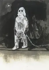 Alessandro Pessoli, Untitled; Untitled, 2003 (2), gouache on paper